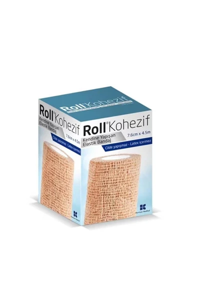 ROLL Kohezif Kendinden Yapışan Elastik Bandaj 7,6cmx4,5m ürün görseli 1