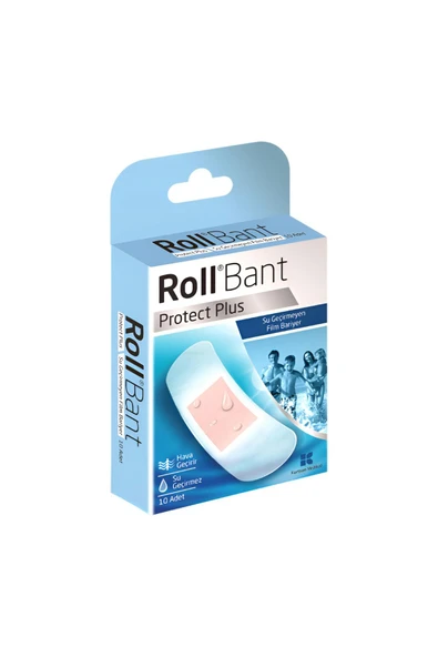 ROLL Bant Protec Plus Su Geçirmeyen Film Bariyer Yara Bandı 10 Adet ürün görseli 1