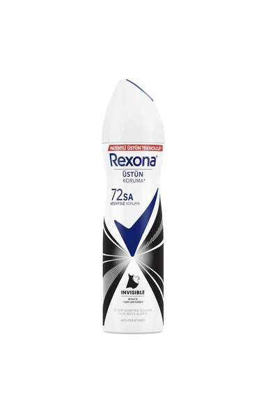REXONA Invisible Black White Kadın Sprey Deodorant 150 ml ürün görseli 1
