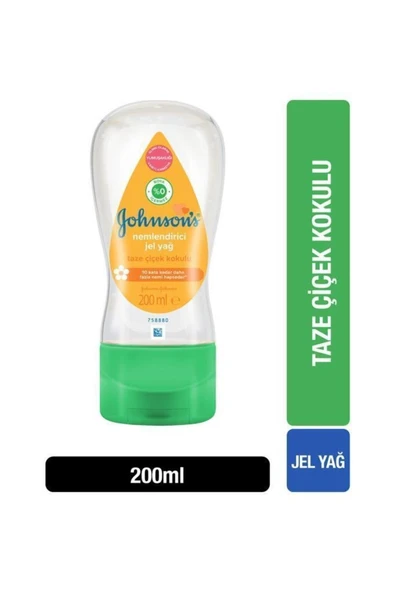 JOHNSON'S Johnson’s Bebek Nemlendirici Jel Yağ Bebek Yağı 200 ml ürün görseli 1