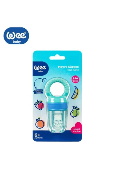 WEE Baby 207 Meyve Süzgeci Diş Kaşıyıcılı 6 Ay Rastgele Renkler Gönderilmektedir ürün görseli 1