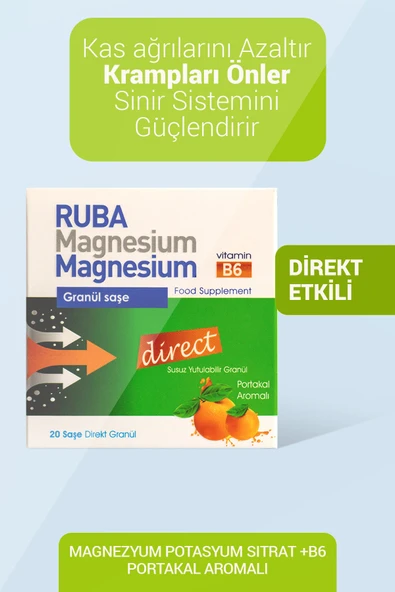 RUBA Magnezyum +b6 Vitamin ürün görseli 1