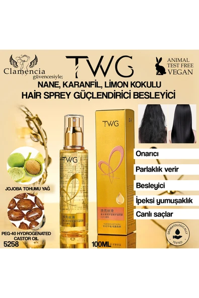 TWG Parfüm Özlü Saç Yatıştırıcı Yağ Spreyi 100ml ürün görseli 1