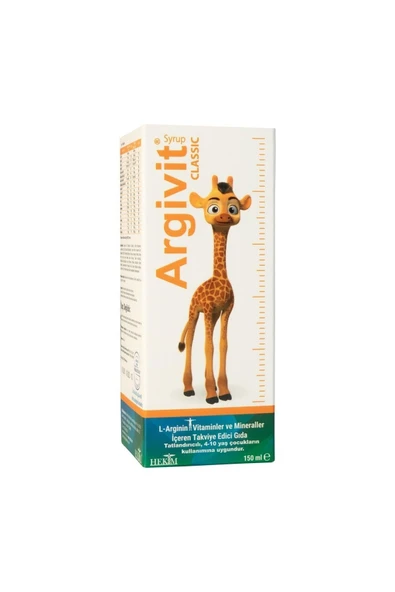 ARGİVİT Vitamin Mineral L-arjinin Şurup 150 ml 8682408684000 ürün görseli 1