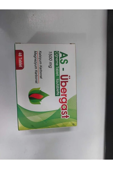 FARMA AS AS-ÜBERGAST ÇİĞNEME TABLETİ 1500 MG 48 TABLET ürün görseli 1