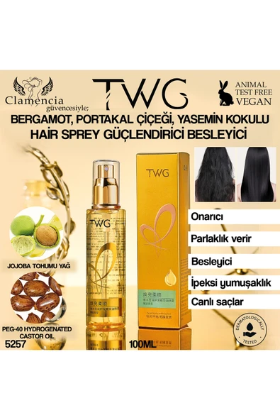TWG Parfüm Özlü Saç Yatıştırıcı Yağ Spreyi 100ml ürün görseli 1