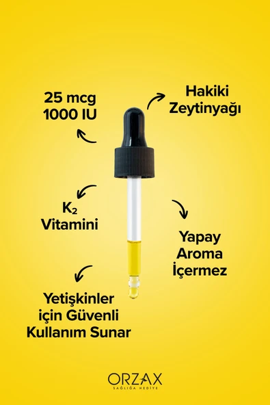 OCEAN Orzax D3K2 20ml Damla - Resim 3