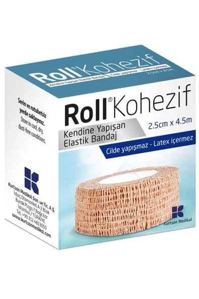 ROLL Kohezif Bandaj 2.5 Cm X 4.5 M ürün görseli 1