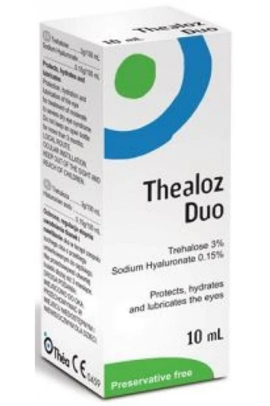 THEALOZ Duo Göz Damlası 10 ml ürün görseli 1