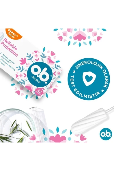 O.B. Original Super Tampon 32'li Paket - Resim 3