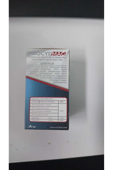 PROCYL MAG MAGNESİUM 60 CAPSULE(KAPSÜL) - Resim 2