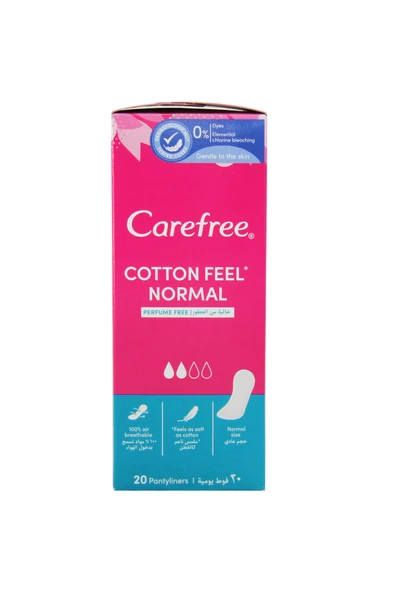 CAREFREE Cotton Feel Normal Günlük Ped 20'li ürün görseli 1