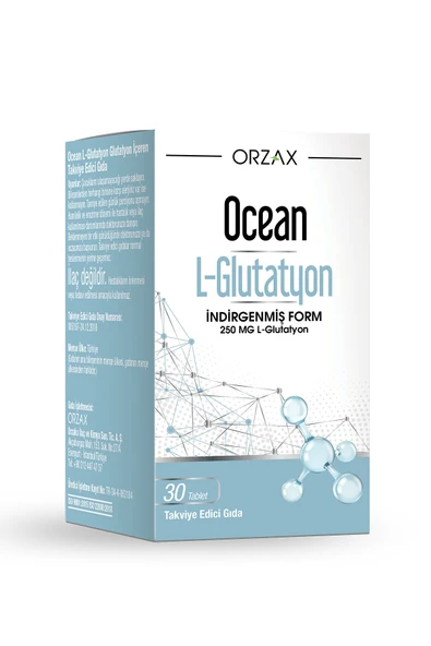 OCEAN Orzax L-glutathione 250 Mg 30 Tablet Takviye Edici Gıda ürün görseli 1