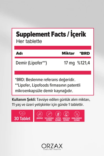 OCEAN Microfer 30 Tablet - Resim 2