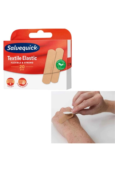 SALVELOX Textile Elastic Yara Bandı 20 Li ürün görseli 1