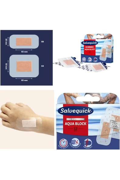 SALVELOX Aqua Block Yara Bandı 12 Li ürün görseli 1