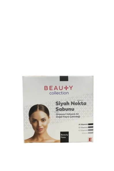 BEAUTY COLLECTİON Siyah Nokta Sabunu Volkanik Kil Doğal Kayısı Çekirdeği 90gr ürün görseli 1