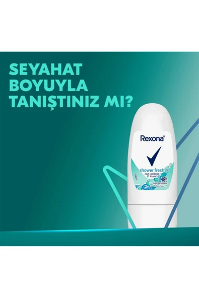 REXONA Kadın Roll On Deodorant Shower Fresh 20 ml ürün görseli 1