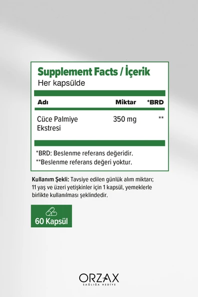 OCEAN Saw Palmetto 60 Kapsül - Resim 2