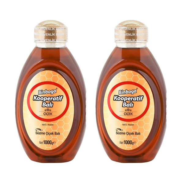 Binboğa Süzme Çiçek Balı 1 kg Pet x 2 Adet ürün görseli 1