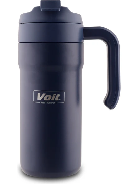 Voit Bear Termos 650ml Paslanmaz Çelik Mavi - Resim 2