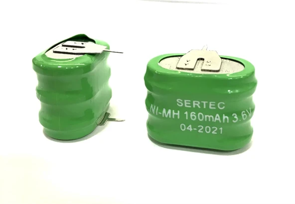 3.6V 3S1P 160 Mah 2 Pin NI-MH Buton Pil ürün görseli 1