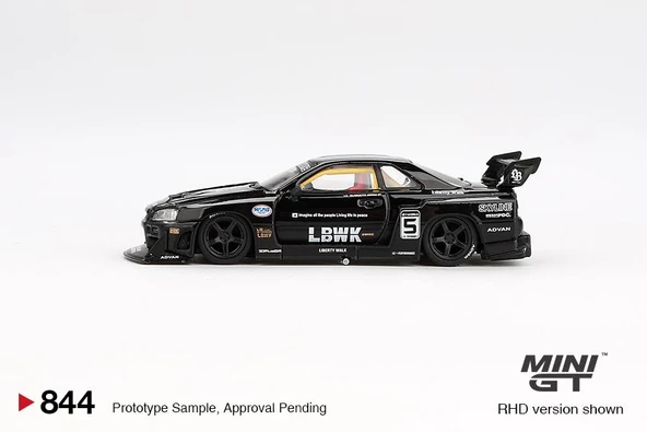 PTTAVM: Mini GT Nissan LB-ER34 Super Silhouette SKYLINE Black 844 BL