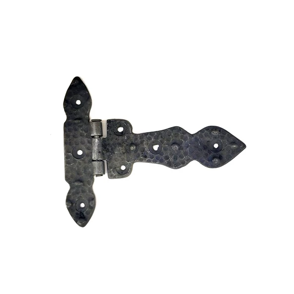 Antika Tarz Dekoratif Pirinç Kuyruklu Düğmeli Menteşe No1 - 117x142 mm, Oksit ürün görseli 1