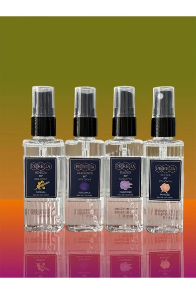 Pereja 4’lü Kolonya 50 ml Elegance-mimoza-pudra-kaşmir ürün görseli 1
