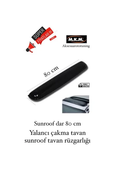 MKM Yalancı Çakma Sunroof 80 Cm Tavan Rüzgarlığı ürün görseli 1