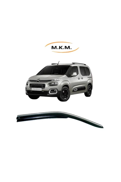 MKM Citroen Berlingo 2018 Model ve Üzeri Ön Mugen Cam Rüzgarlığı Kromlu ürün görseli 1