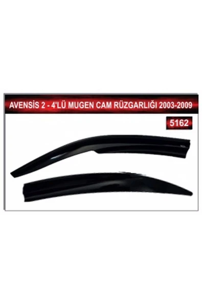 MKM Toyota Avensis 2 4'lü Mugen Cam Rüzgarlığı 2003-2009 ürün görseli 1