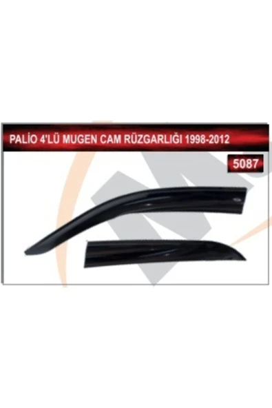 MKM Fiat Palio 4'lü Mugen Cam Rüzgarlığı 1998 - 2012 ürün görseli 1