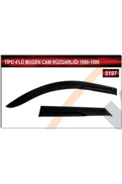 MKM Fiat Tipo 4'lü Mugen Cam Rüzgarlığı 1990 - 1999 ürün görseli 1