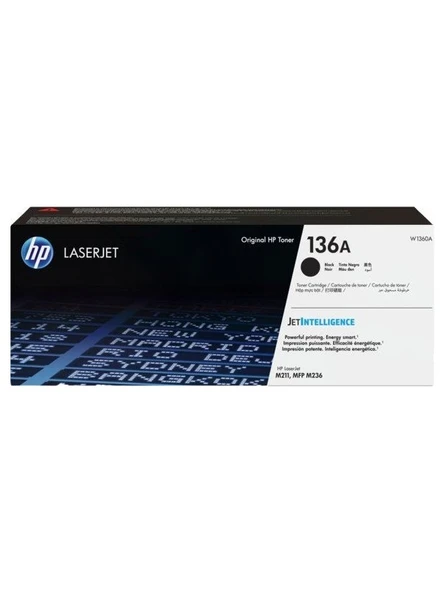 HP W1360A No 136A Siyah Toner ürün görseli 1