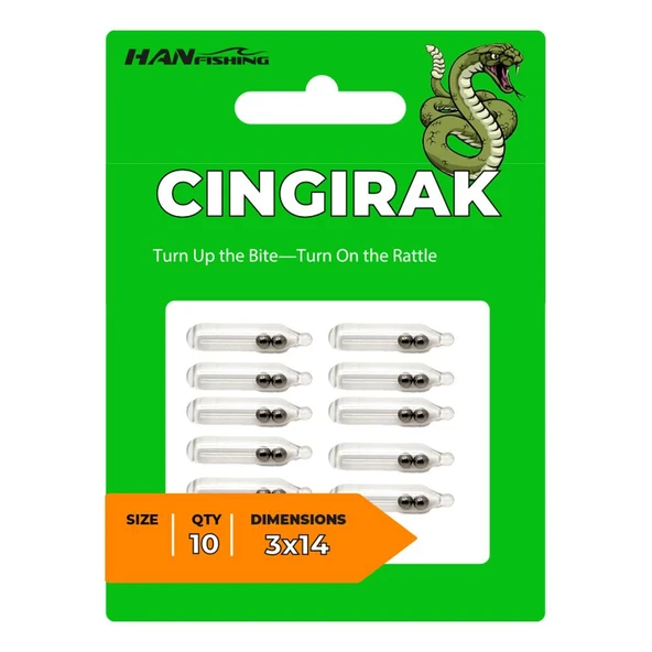 Hanfish Cıngırak Silikon Yem Ses Tüpü ürün görseli 1