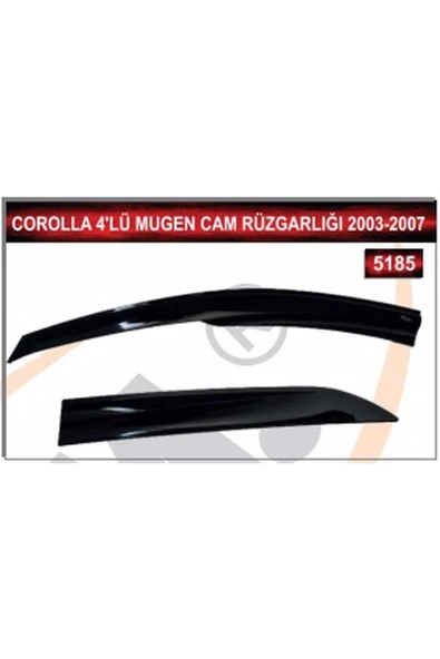 MKM Toyota Corolla 4'lü Mugen Cam Rüzgarlığı 2003-2007 ürün görseli 1