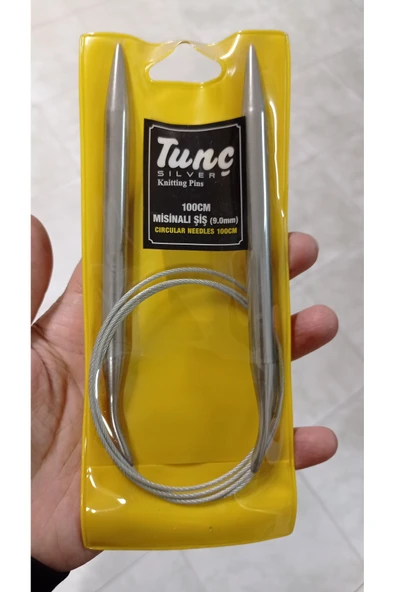Tunç Marka Misinalı Çelik Telli Titanyum Örgü Şişi 100 cm No:10 ürün görseli 1