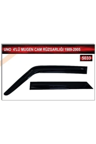 MKM Fiat Uno 4'lü Mugen Cam Rüzgarlığı 1989 - 2005 ürün görseli 1