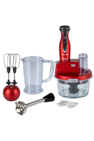 TEFAL Powelix Activflow Expert 1500 Watt Blender Seti - Kırmızı ürün görseli 1