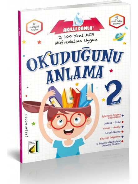 Damla Yayıncılık Akıllı Damla Okuduğunu Anlama - 2. Sınıf ürün görseli 1