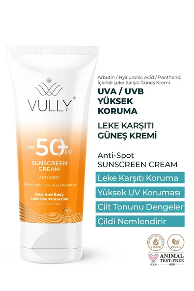 Leke Karşıtı - Aydınlatıcı ve Nemlendirici Yüksek Koruyucu Spf+50 Yüz ve Vücut Güneş Kremi 50 Ml ürün görseli 1