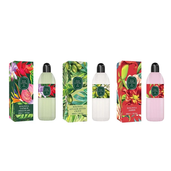 Eyüp Sabri Tuncer Kolonya Yağmur Ormanları, Ayvalık Zeytin Çiçeği ve Amber Pet Şişe 400 ml ürün görseli 1