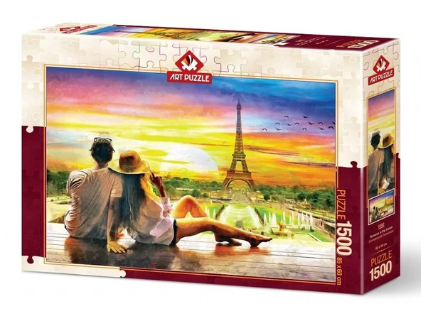 Art Puzzle Günbatımında Romantizm 1500 Parça Puzzle ürün görseli 1