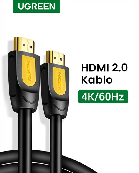 UGREEN 4K HDMI Kablo, 10 Metre, Siyah, 10170 ürün görseli 1