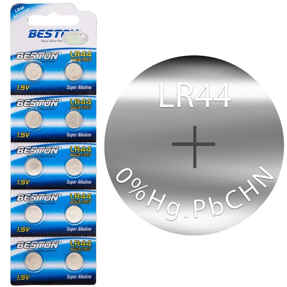Beston Alkalin AG13/357 LR44 Düğme Pil (10'lu Paket) ürün görseli 1