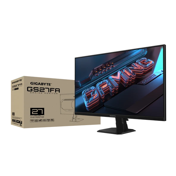 GIGABYTE 27" GS27FA 1MS 180HZ FHD MONITOR ürün görseli 1