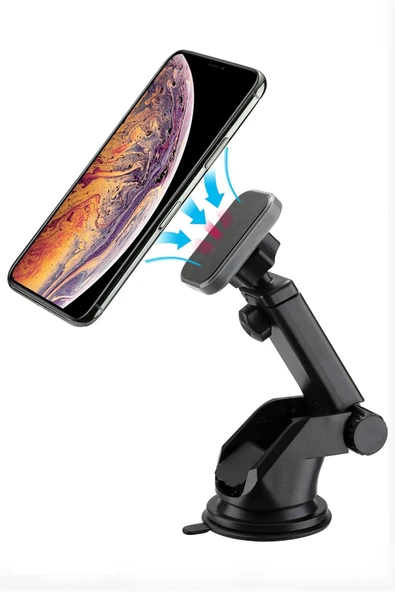 005 Siyah Çok Amaçlı Magnetic Car Holder Araç Içi Telefon Tutucu ürün görseli 1