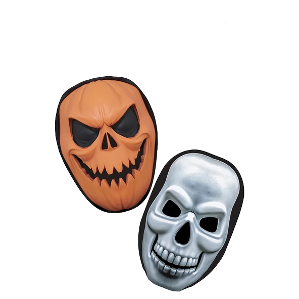 Halloween Balkabağı Ve Kuru Kafa Maske Seti Karton 2 li ürün görseli 1