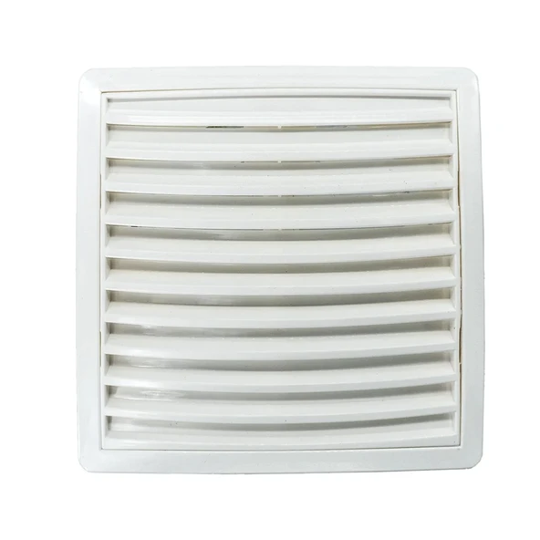 Havalandırmalı Ayarlı Beyaz Kare Plastik Baca Deliği Kapağı 16x16cm ürün görseli 1